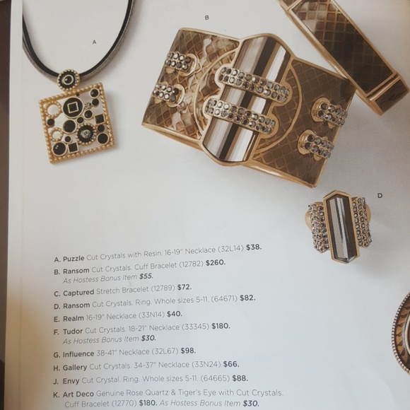 Lia Sophia Kiam Brace. Lge Ctr. GEM - Picture 5 of 6